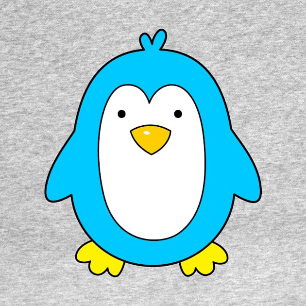 Blue Baby Penguin by samshirts